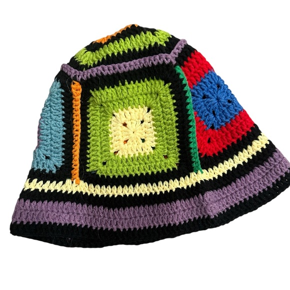 Multi-Colored Crocheted Hat - Picture 5 of 6